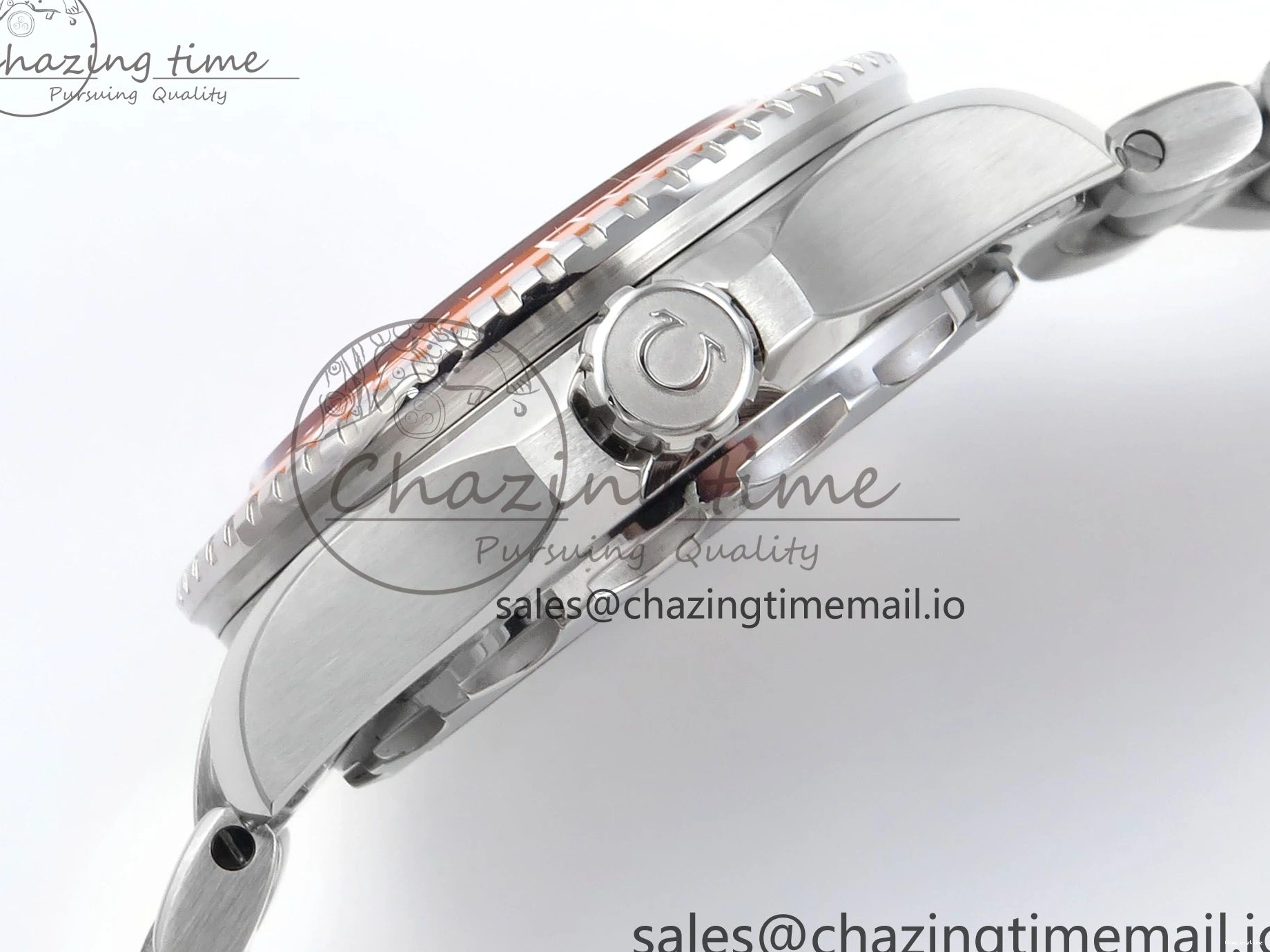 0523 Seamaster 6000M Ultra Deep SS VRF 1:1 Best Edition Gray Dial Orange Bezel on SS Bracelet A8912 Super Clone NewStyle 7687